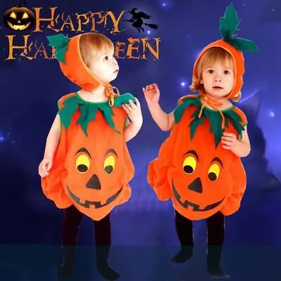 Warm Baby Halloween Costume Soft Cotton Pumpkin Costume  Baby • $23.85