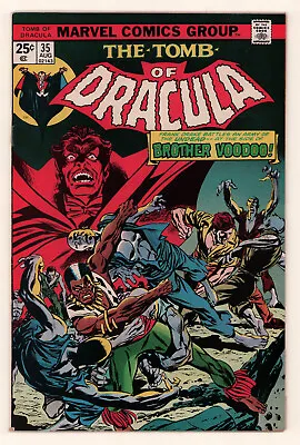 Tomb Of Dracula #35 BROTHER VOODOO GENE COLAN Bronze Age Marvel 1975 FN+ • $10.50