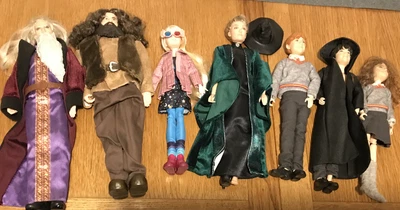 £40 • Buy Harry Potter  Mattel 7 Doll Bundle Hagrid Dumbledore Luna Lovegood Weasley