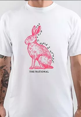 NWT The National Quote Pink Rabbits Quotes Unisex T-Shirt • £17.93