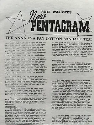 Peter Warlock's New Pentagram Magic Magazine June 1981 Volume 13 Number 4 • £13.62