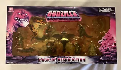 Godzilla Pack Of Destruction 10 Piece Mini Figure Set 2002 NEW • $80