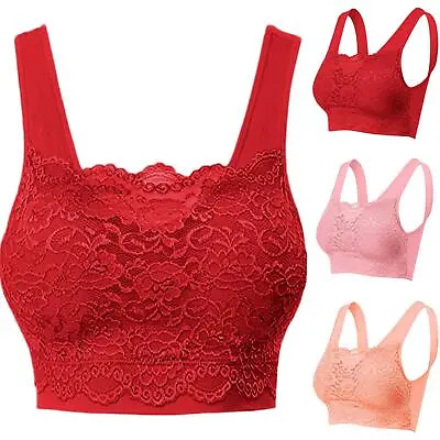 Genie Milana Lace Bra Sports Women Underwear Flowers Cami Top Pads Sexy 2023 New • $14.99