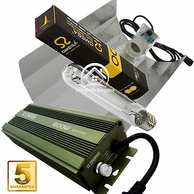 600w Grow Light Kit OMEGA PRO Dimmable Digital Ballast HPS Dual Spectrum Bulb • £55.39