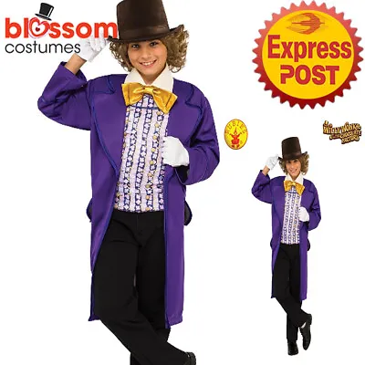 CK2113 Willy Wonka Oompa Loompa Charlie Chocolate Factory Book Week Boys Costume • $46.95