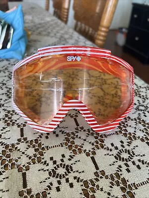 New SPY Omen Moto Snowboarding Goggles MX Honda Red Striped • $25.49