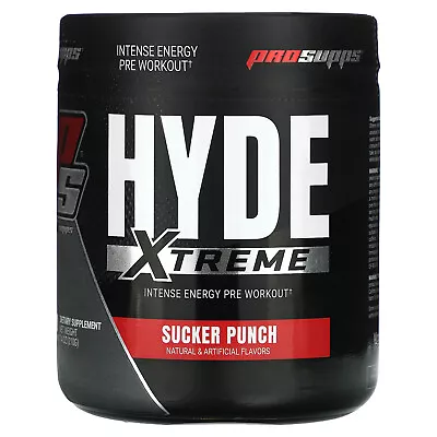 Hyde Xtreme Intense Energy Pre Workout Sucker Punch 7.4 Oz (210 G) • $34.22