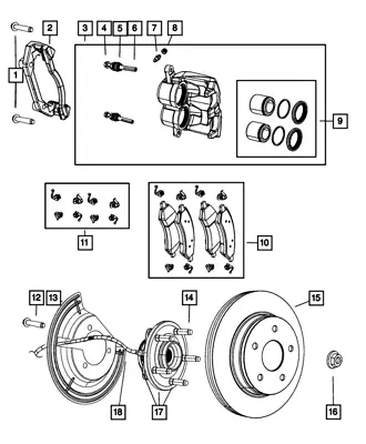 New Genuine Mopar Rotor Brake OE 2AMV0080AE • $122.76