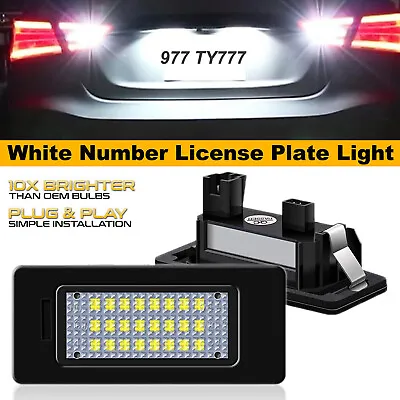 6500K LED License Plate Tag Light For Audi A1 A6 A7 VW Volkswagen Jetta Passat • $12.98