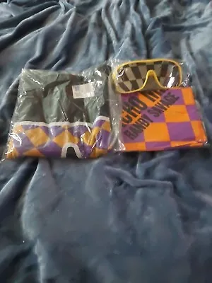 WWE/WWF Wrestling Macho Man Randy Savage T-shirt Sunglasses And Bandana Lot • $13.24