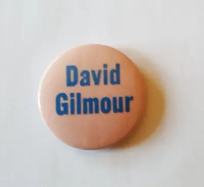 DAVID GILMOUR Pinback Button Badge Rare 1984 About Face Vintage Pink Floyd CBS • $232.59