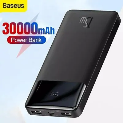 $25.99 • Buy Baseus 30000mAh PD Fast Charging Power Bank Portable Charger Battery Powerbank