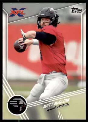 2020 XFL Base #63 Matt McGloin  - New York Guardians • $0.99