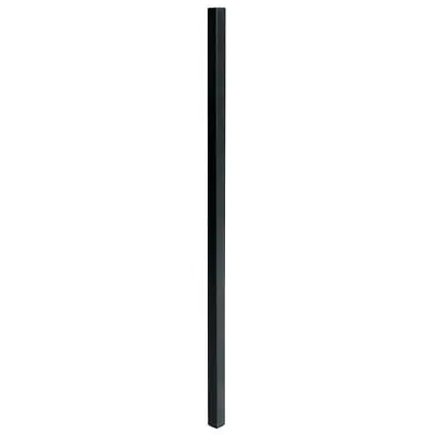 2 In. X 2 In. X 6.5 Ft. Black Metal Fence Post With Post Cap • $35