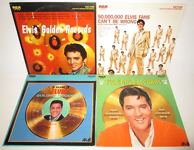Elvis Presley Gold (Golden) Records Volumes 1 - 2  - 3 - 4 LP Lot • $48.99