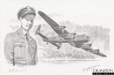 CREW SIGNED Original Drawing Dambuster 617 Squadron Lancaster Operation Chastise • £385