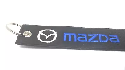 Mazda Embroidered Cloth Key Tag Key Ring Keychain • $11.95