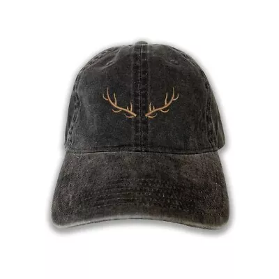 Deer Antler Hunting Cap Elk Hat Dad Cap Dad Hat Embroidered Hat Trendy Cap • $15.95