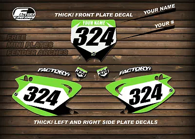 Kawasaki KX KXF MODELS Printed Race Number Backgrounds MOTOCROSS MX GRAPHICS • $49.99