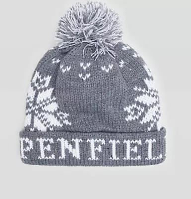 £19 • Buy Penfield Dumont Bobble Hat Beanie Grey Harry Styles