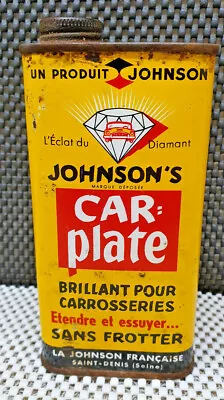 Former Little Bottle Sheet Metal/Tin Vacuum   Car Flat JOHNSON'S   Vintage 50's • £12.79