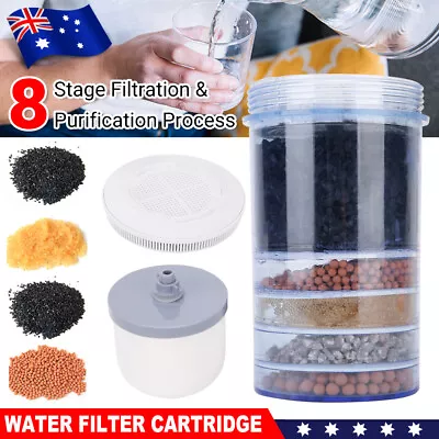 8 Stage Water Filter Cartridge Cooler Purifier System Set Carbon Mineral Replace • $24.95