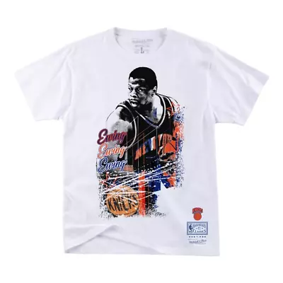 Mitchell & Ness White NBA New York Knicks Patrick Ewing Player Burst T-Shirt - S • $29.95