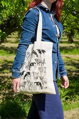 £7.99 • Buy Cows Design Screen Printed Cotton Tote Bag