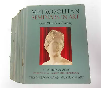 Metropolitan Seminars In Art 1959 - 1960 Set Of 12 Portfolio A - L • $50