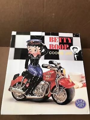 Betty Boop On Motorcycle Ceramic Cookie Jar Vintage Hand Painted • $175