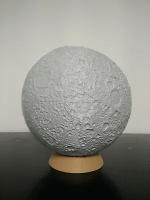 The Moon Luna Earth Globe 3D Printed Model Sculpture Solar System Large 10 In • $124.99