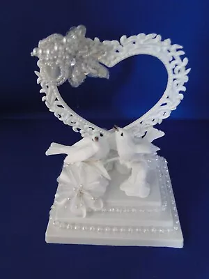 New Handmade Wedding  Cake Topper With Love Birds • $15