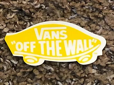 Vans Off The Wall  Skateboard Sticker Trucks Decks YELLOW #1226020  • $3.25