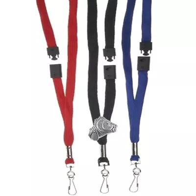 C34 Carp Pewter On A BLUE RED Or BLACK Breakaway Lanyard Pvc Wallet • £11.99