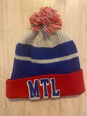 NEW Montreal Canadians Vintage Hockey Throwback Pom Pom Knit Winter Hat Beanie • $25