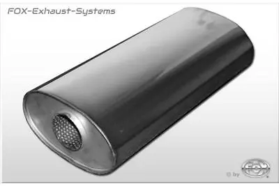 Univers. Exhaust Stainless Oval 204x117mm Y-Tube L:420mm IN/Out 1x70/2x60mm • $348.41