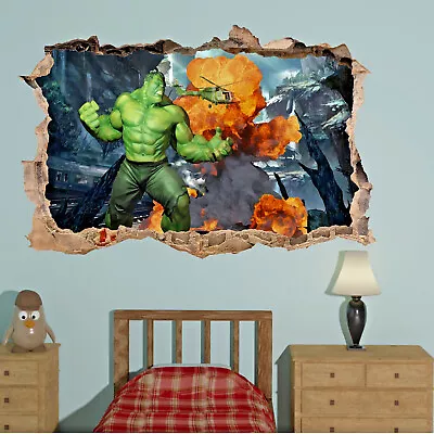 Avengers Superheroes Action Hulk Wall Stickers Art Decal Mural Room Decor QL2 • £15.99