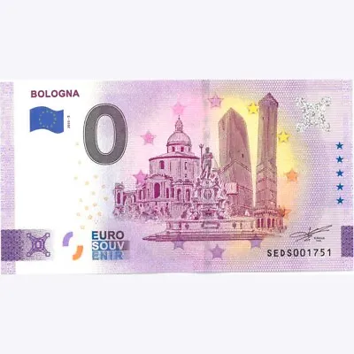 £3.18 • Buy €0 Zero Euro Souvenir Italy 2023 Banknote - Bologna -