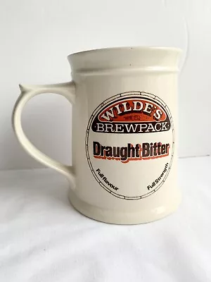 Vintage Holkham England Wildes Draught Bitter Ceramic Advertisement Tankard • £6.99