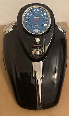 Vintage 1993 Black & Chrome Harley Davidson HOG Gas Tank Piggy Bank • $60