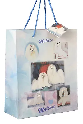 Maltese Breed Of Dog Quality Gift Bag & Gift Tag Present Occasion • $7.46