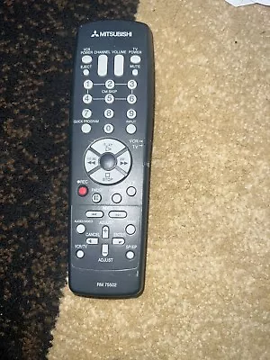 Mitsubishi OEM Replacement TV Remote Control - Black (RM 75502) • $10.99