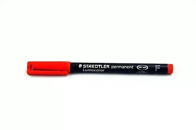 Staedtler Lumocolor Red Permanent Marker Pens - Box Of 10 - Waterproof DVD OHP • £19.86