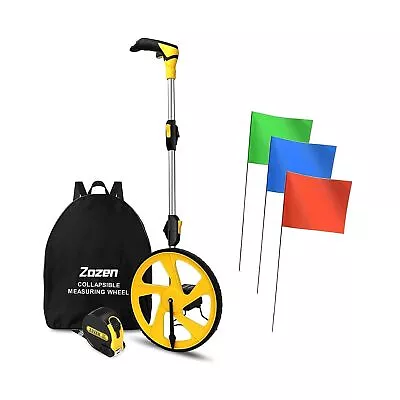 Measuring Wheel With 100Pack Marking Flags Suit Perfect Match • $65.99