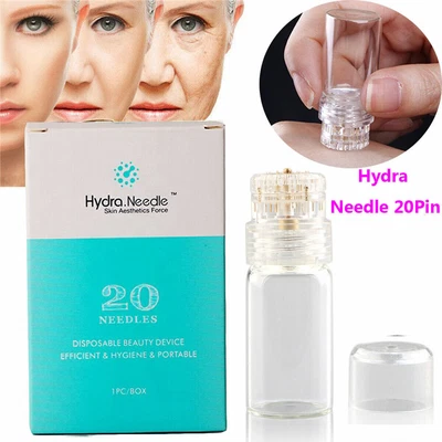 $11.17 • Buy Hydra Needle 20Pin 0.5mm/1mm Microneedle Derma Stamp Skin Care Serum Applicator