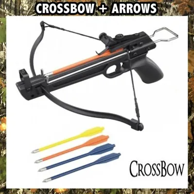 MINI COMBAT 50LB ARCHERY HUNTING PISTOL CROSSBOW W Arrow Bolts Camping Fishing • $16.10