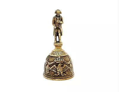 Antique Brass / Bronze Napoleon Bell -  1915 Centenary To Battle Of Waterloo • £45