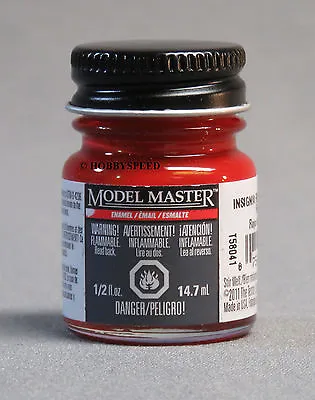 TESTORS PAINT MODEL MASTER INSIGNIA RED ENAMEL 1/2oz 14.7ml  TES1705 NEW • $12.84