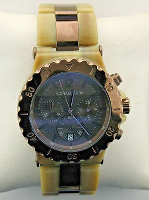 Michael Kors MK5596 Dylan Horn Acetate Women's Chronograph Watch  • $99