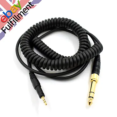 Audio Spring Coiled Cable For ATH-M40x & ATH-M50X Head-mounted Headphone • £10.69